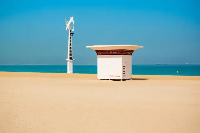 Wind Pole installed at Kite Beach in Dubai