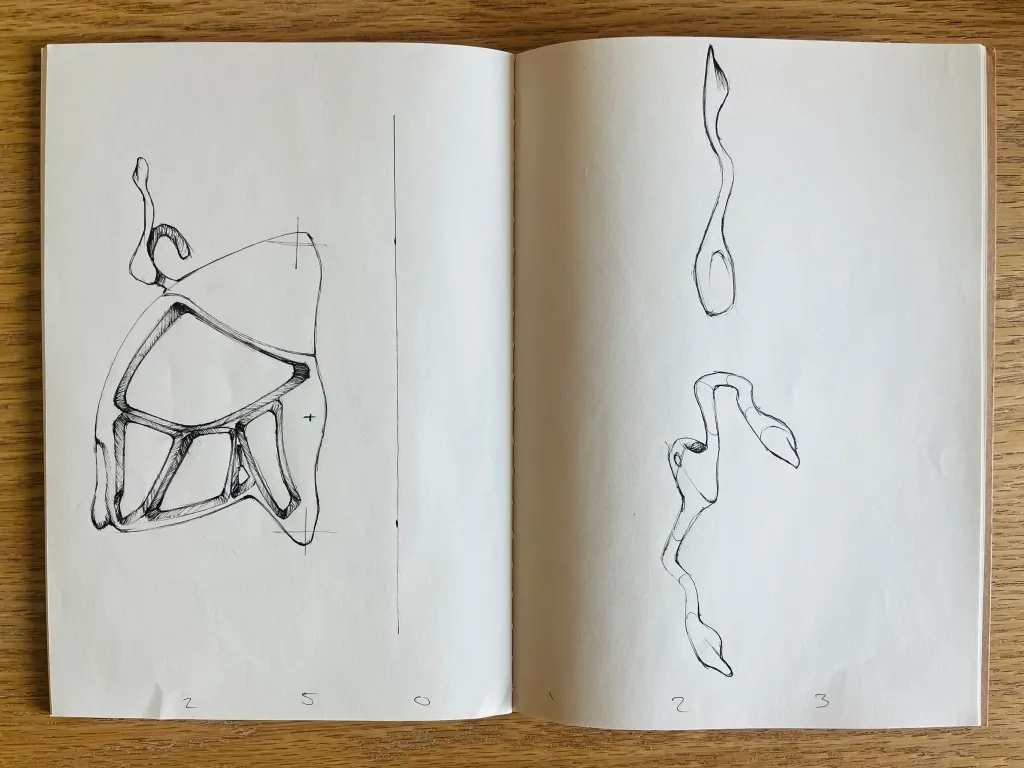 Sketchbook study: lattice forms